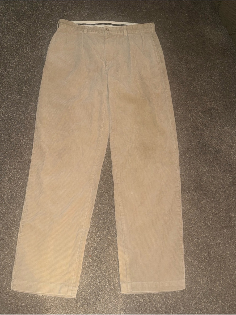 Polo Ralph Lauren Men's Beige Corduroy Pants - Classic Straight Fit